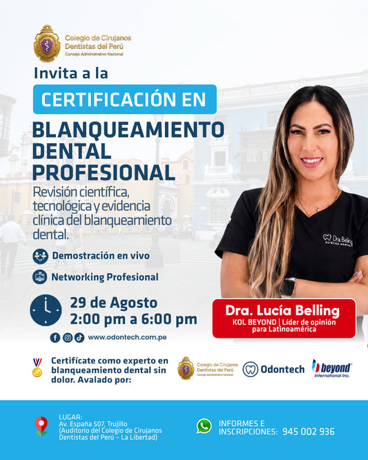 CERTIFICACIÓN EN BLANQUEAMIENTO DENTAL PROFESIONAL